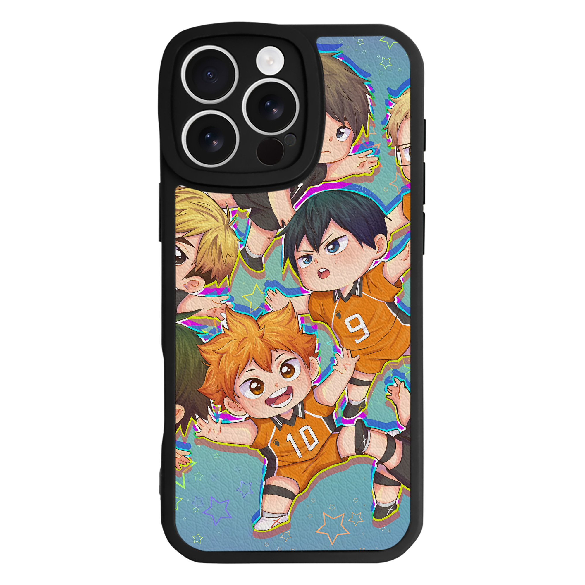（画像用） ハイキュー!! Haikyu!! 【iPhone 16シリーズ対応】シリコンスマホケース（レザー調） 材質：シリコン